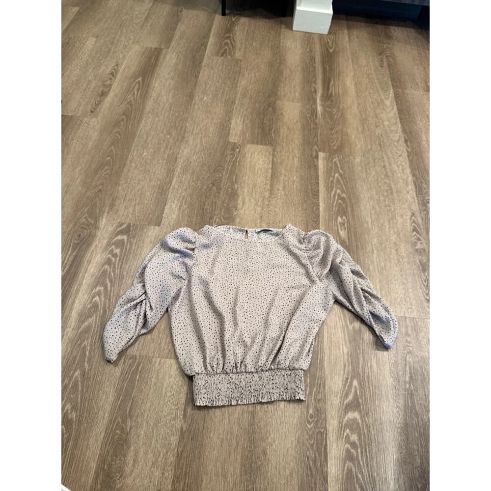 Rose polkadot 3/4 Sleeve Blouse